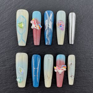 Pastel Unicorn & Gem